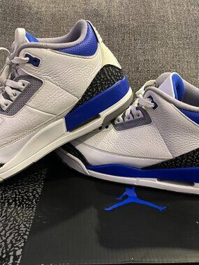 🔥 Air Jordan 3 Racer Blue – Size 12 Men – OG All – Excellent Condition 🔥